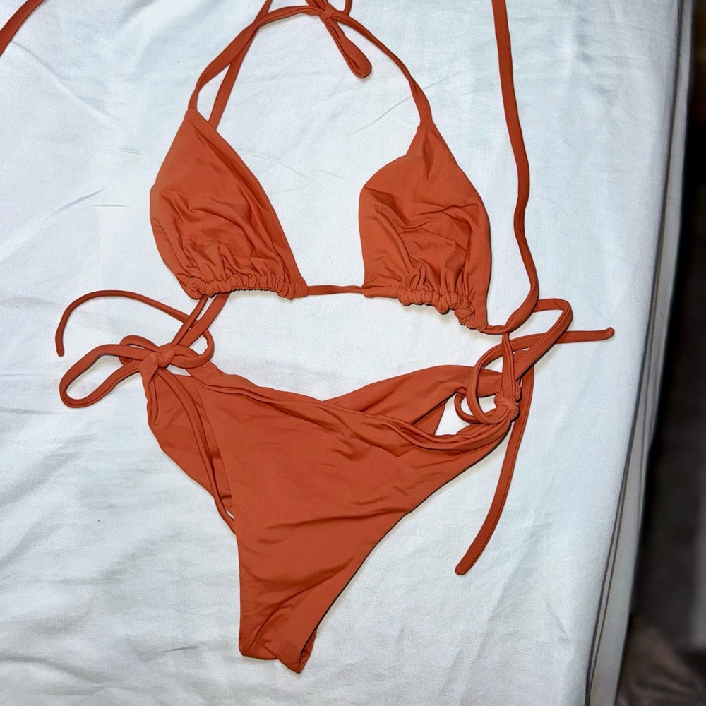 Scrunch Butt Burnt Orange Bikini Set